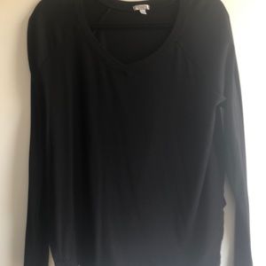 PJ Harlow black lounge long sleeve top size s